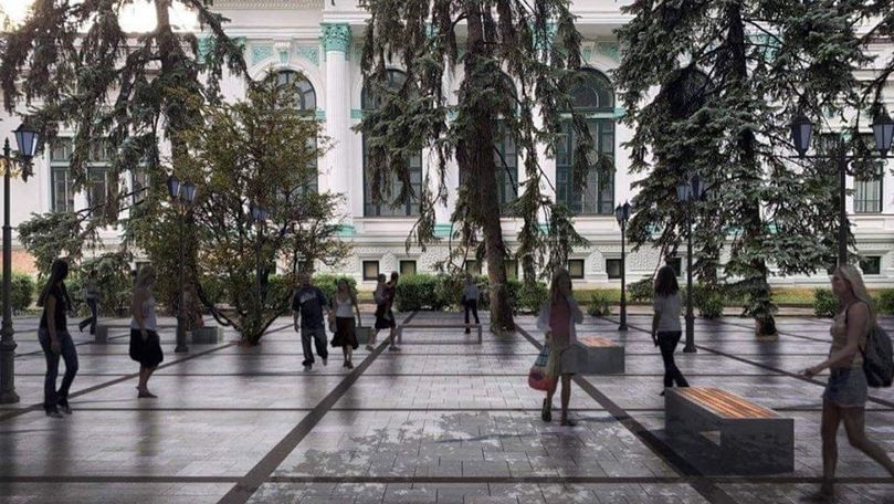 Scuarul Mihai Eminescu va fi supus unui experiment. Planul autorităților