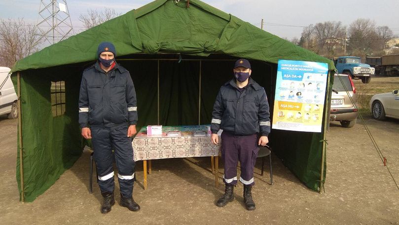 IGSU continuă măsurile de prevenire anti-COVID: 15 corturi, instalate