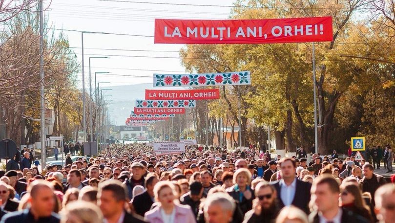 Șor alături de mii de orheieni au mers în marș prin centrul orașului