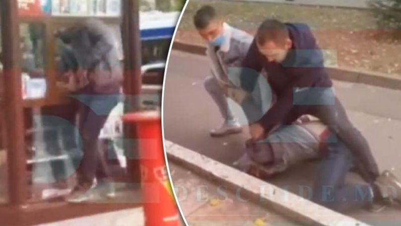 La furat în plină zi: Momentul în care trecătorii prind un infractor