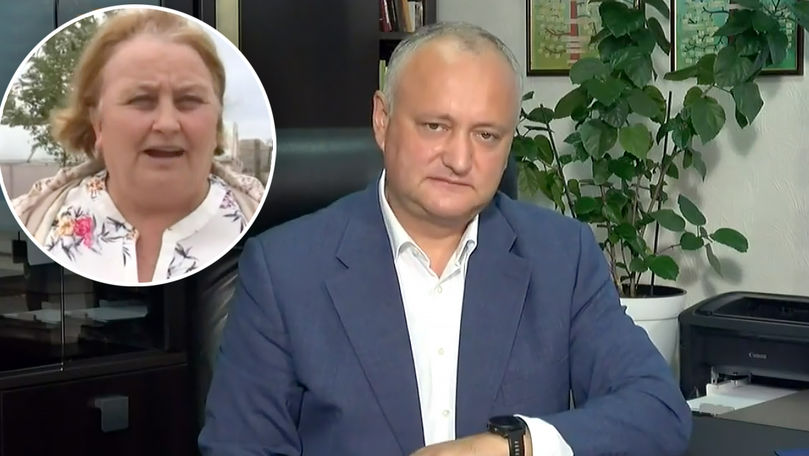 Избирательница попросила Додона отказаться от участия в выборах. Коллаж: Point.md