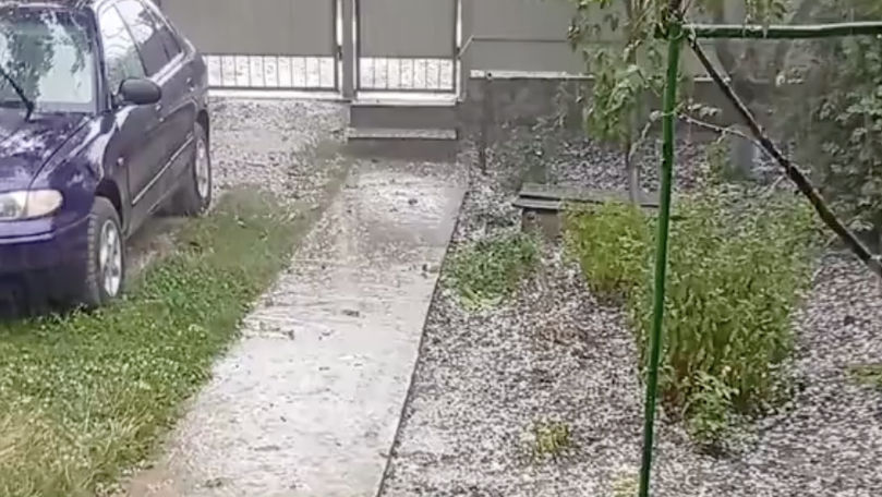Ploaie cu grindină la Fălești. Locuitor: Așa ceva n-am mai văzut