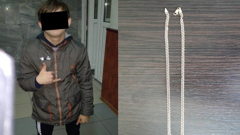 Minor, reținut după ce a jefuit un tânăr pe o stradă din Chișinău