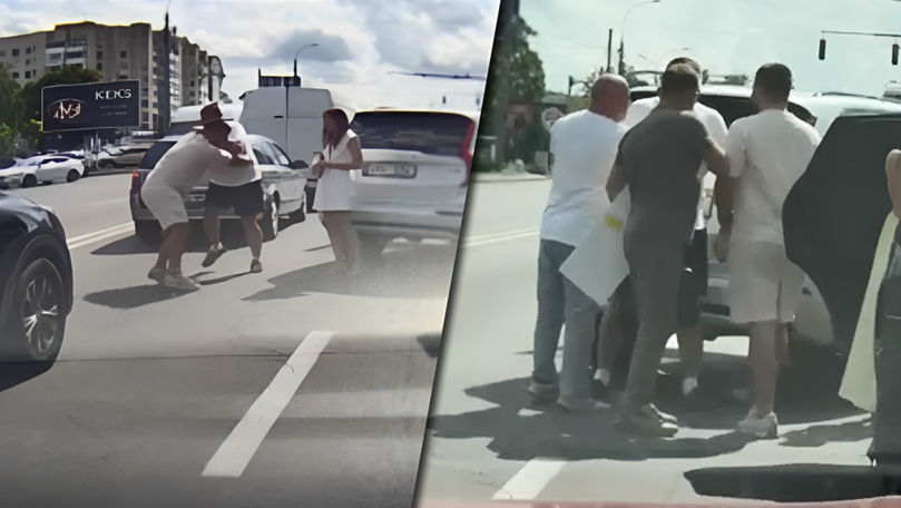 Bătaie între doi șoferi în plin trafic rutier în Chișinău