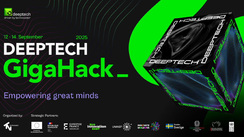 DeepTech Gigahack 2025: Cel mai mare hackathon din Moldova revine Ⓟ