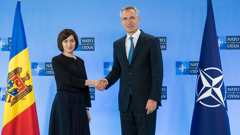 Санду обсудила с генсеком НАТО перспективы двустороннего диалога.