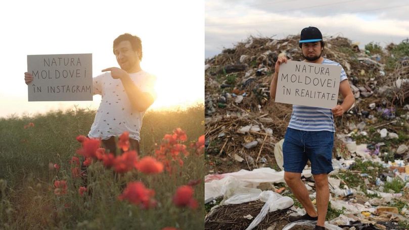 Instagram vs. realitate: Moldova văzută în două imagini de un designer