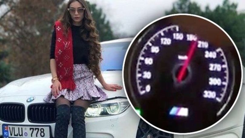 Șoferița care conducea haotic un BMW a provocat un accident în Chișinău