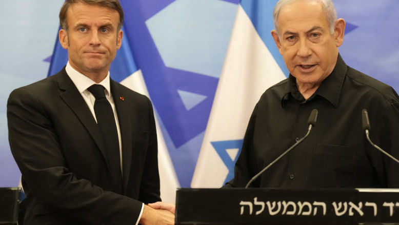 Macron anunță că Franța va participa la protecția și apărarea Israelului