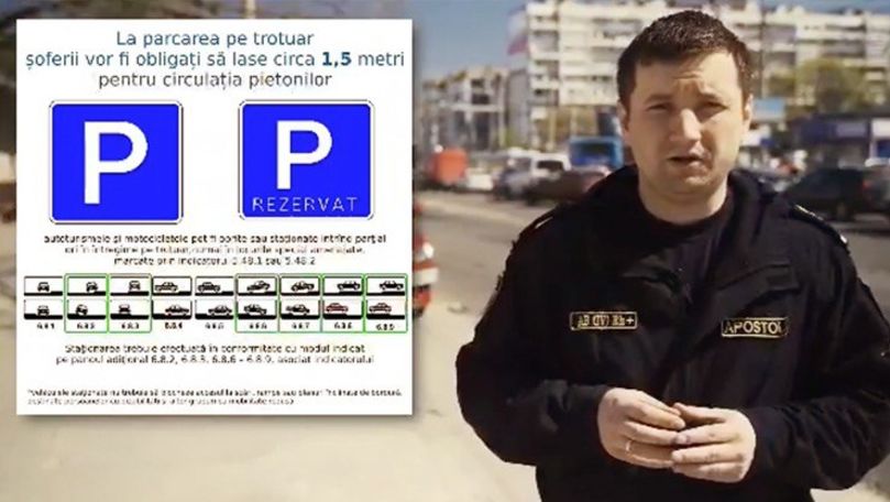 Explicație INP: Cum să parchezi pe trotuar fără să fii amendat
