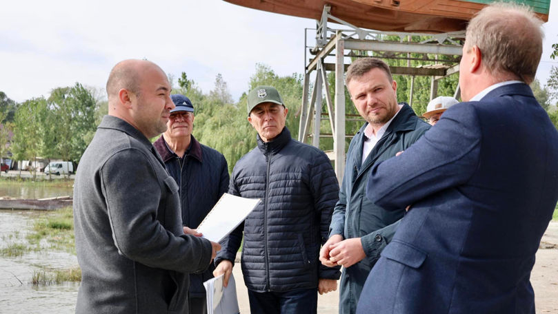 Lazarencu, în vizită la Ialoveni: A vizitat lacul de acumulare Costești