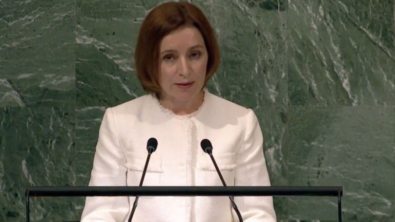 Maia Sandu, la tribuna ONU: Cerem retragerea trupelor din Transnistria