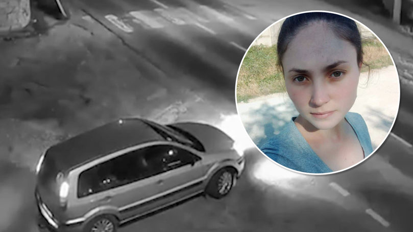 Momentul în care tânăra dispărută din Orhei urcă într-o mașină de ocazie