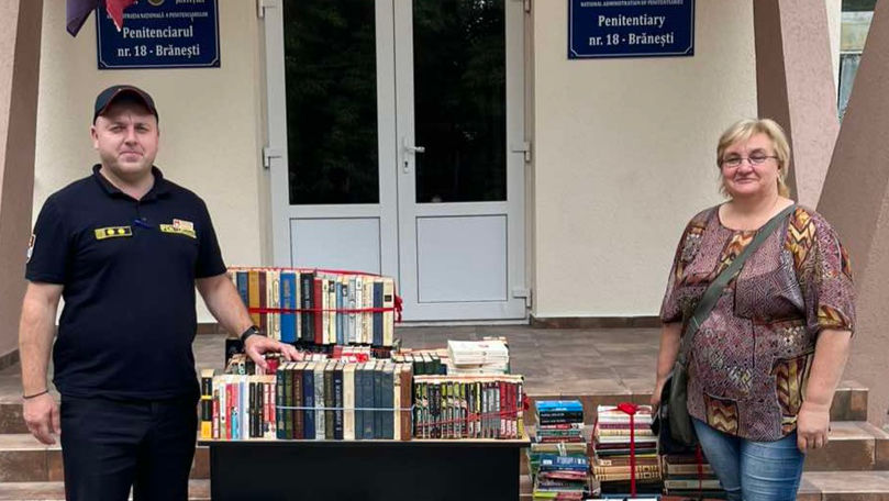 Biblioteca Penitenciarului Brănești, completată cu o donație de cărți