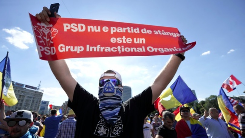 Protest în Piaţa Victoriei din București, la o lună după violențe