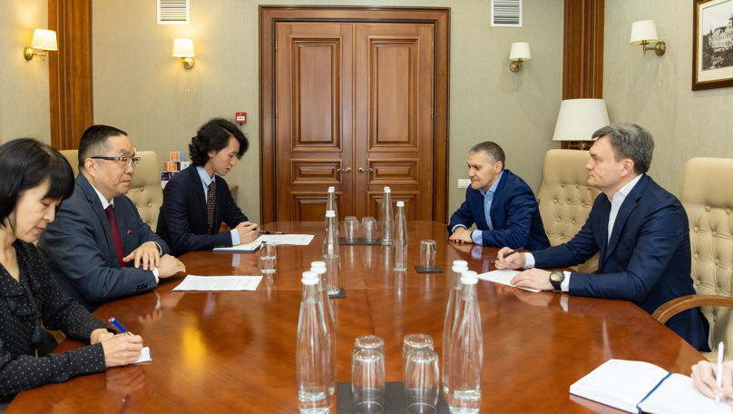 Dorin Recean, întrevedere de rămas-bun cu ambasadorul Chinei