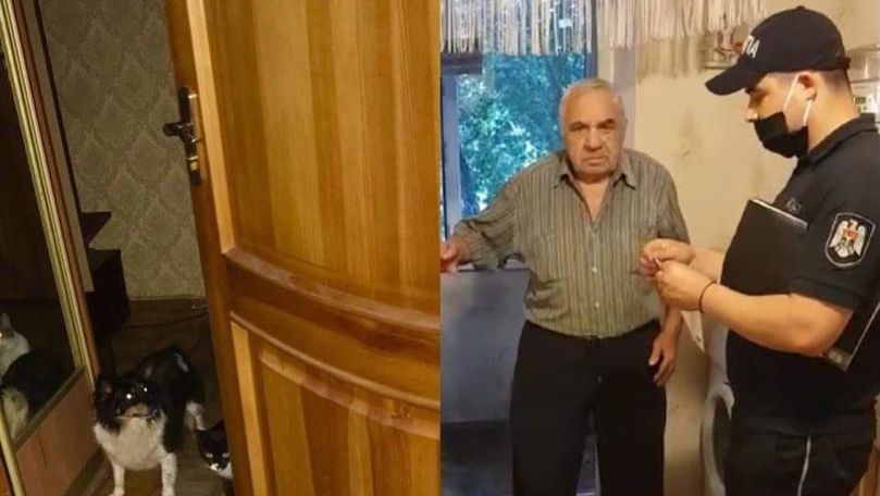 Polițiștii l-au vizitat pe bătrânul de 81 de ani: Nu va fi amendat