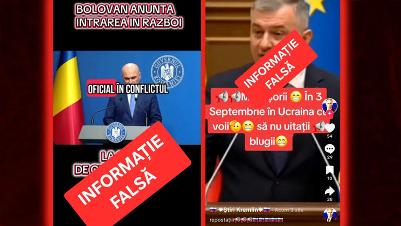Fake News în România: Bolojan anunță intrarea țării în război