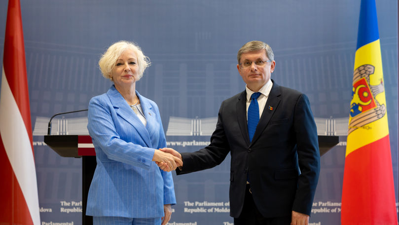 Igor Grosu îndeamnă oamenii de afaceri letoni să investească în Moldova