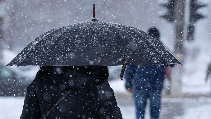 Alertă meteo: Cod Galben de ploi și lapoviță în țară. Perioada vizată