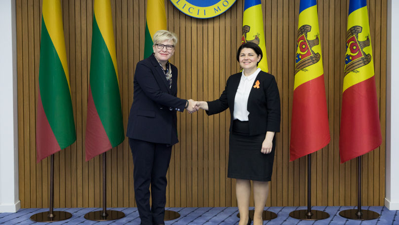 Cooperarea moldo-lituaniană, discutată de Gavrilița și Ingrida Šimonytė