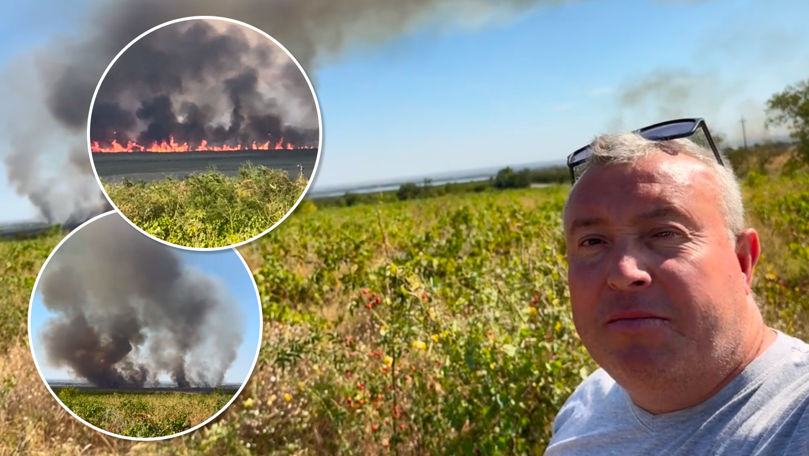 Incendiul de la hotar cu Ucraina, provocat de oameni? Ce spune un bărbat