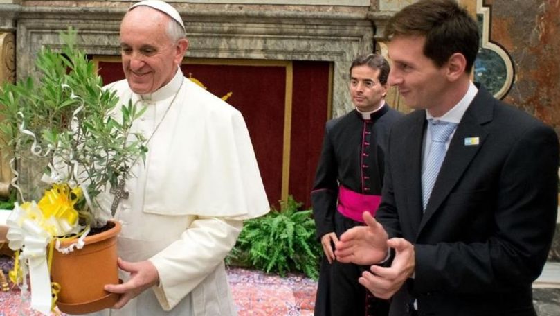 Ce cadou special a primit Leo Messi de la Papa Francisc