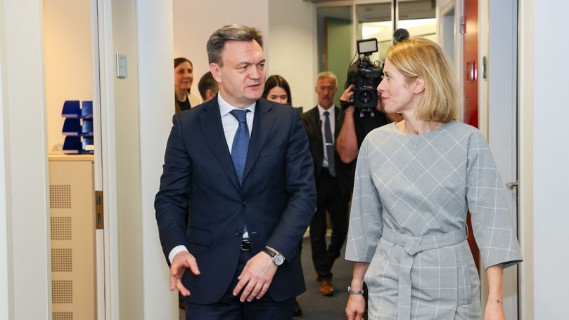 Dorin Recean s-a întâlnit cu Kaja Kallas, la Bruxelles: Ce au discutat