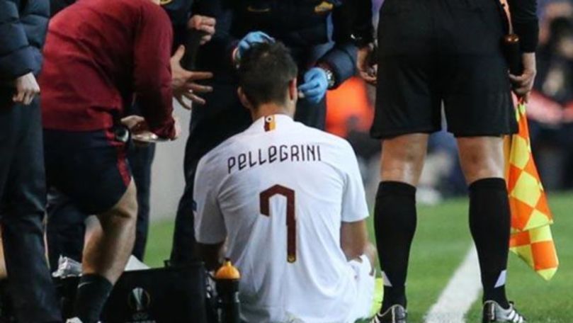 Un suporter i-a spart capul jucătorului Lorenzo Pellegrini de la AS Roma