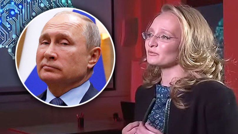 Fiica lui Putin, arătată pentru prima dată la o televiziune din Rusia
