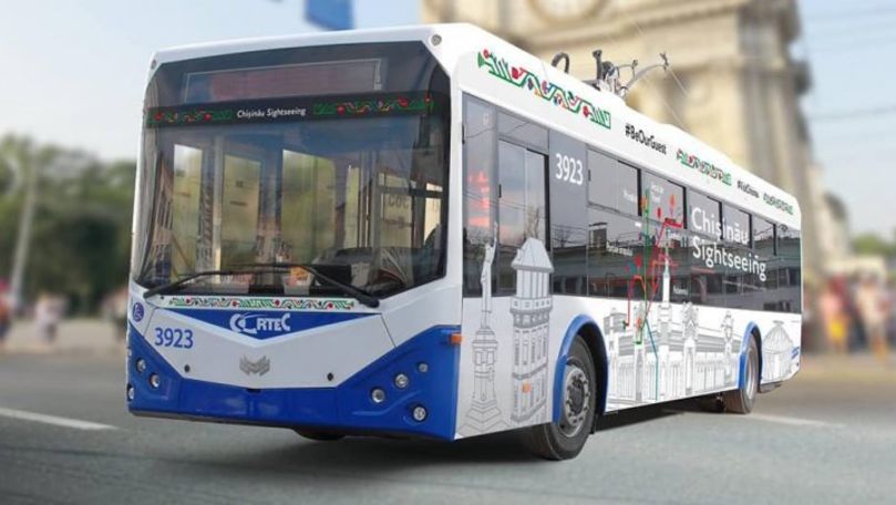 Prețul călătoriei cu troleibuzul turistic în Chișinău din 1 august 2021