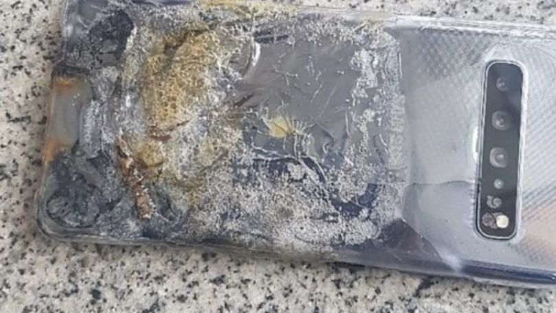 Un Galaxy S10 5G a luat foc, iar Samsung acuză utilizatorul