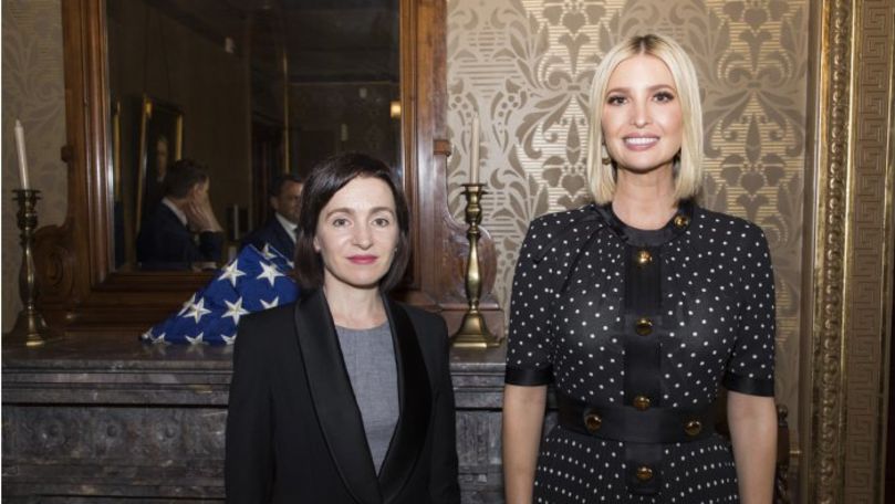 Ivanka Trump a felicitat Guvernul Sandu pentru succesele obţinute