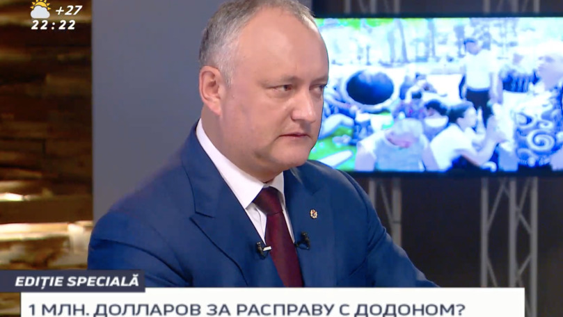 Додон: За мое физическое устранение дают 1 млн долларов.
