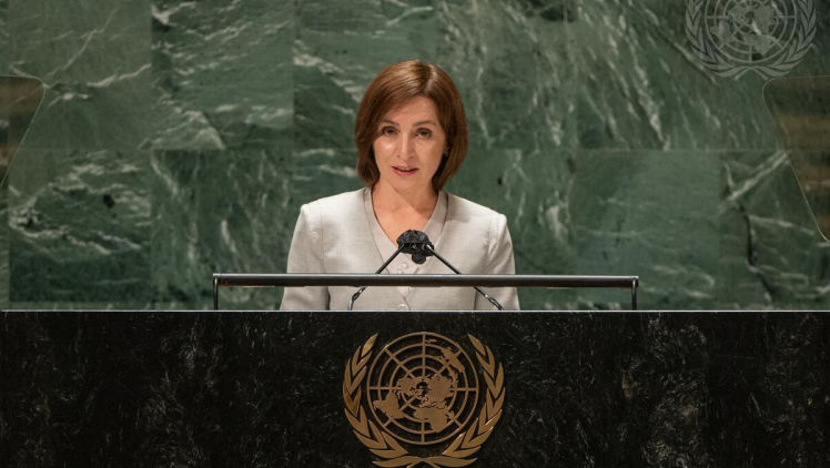 Maia Sandu, la ONU: Moldova este ferm alături de Ucraina