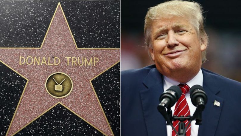 Steaua lui Donald Trump de pe Walk of Fame a fost din nou vandalizată