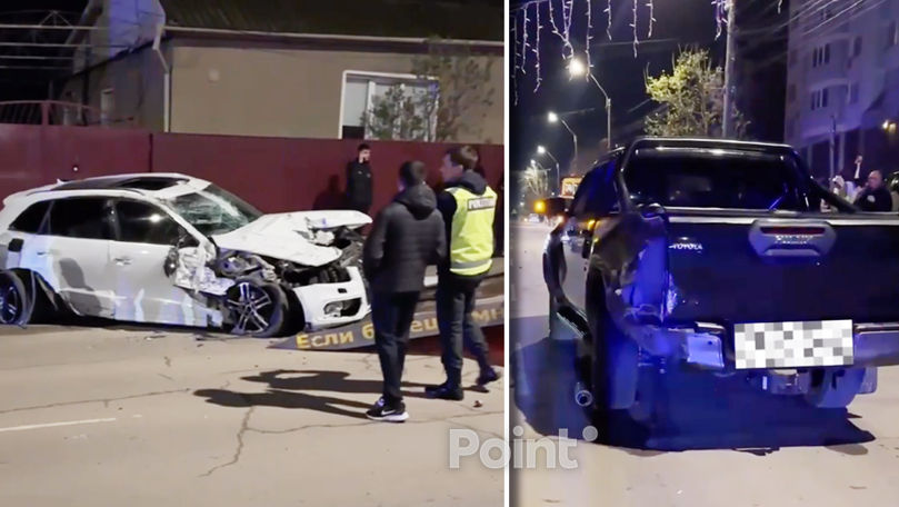 В Комрате произошло цепное ДТП: столкнулись Audi, Toyota и Opel.