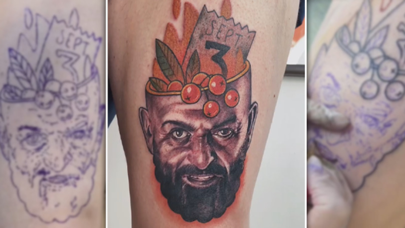 Россиянин набил тату с Шуфутинским и "3 сентября". Коллаж: Point.md