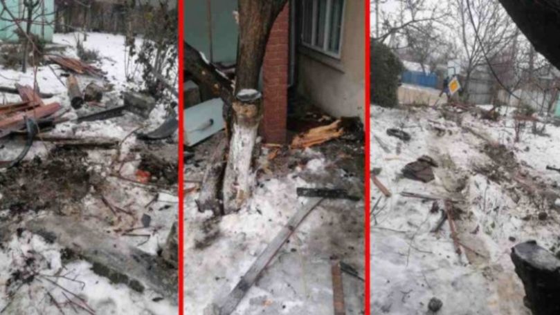 Accident la Hâncești: O șoferiță a dărâmat cu BMW-ul un gard