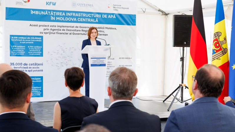 Sandu: Până în 2030, toate localitățile vor avea apă de calitate