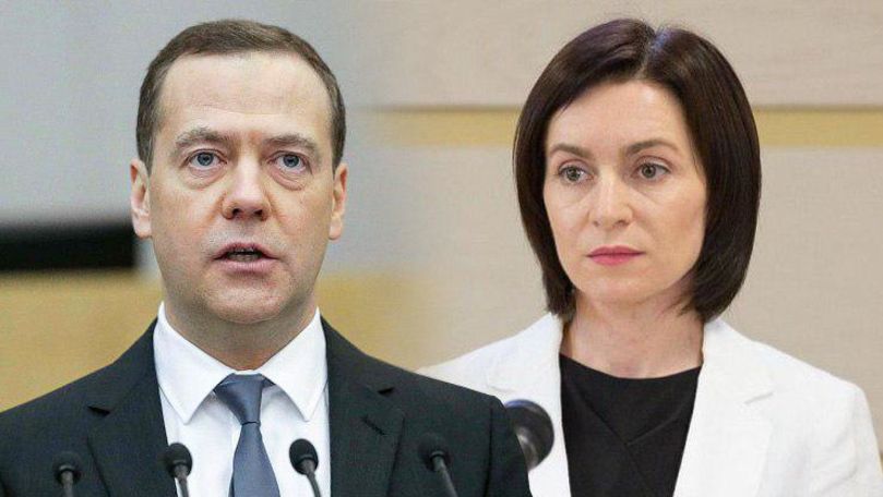 Maia Sandu spune despre ce va discuta cu Medvedev la Moscova