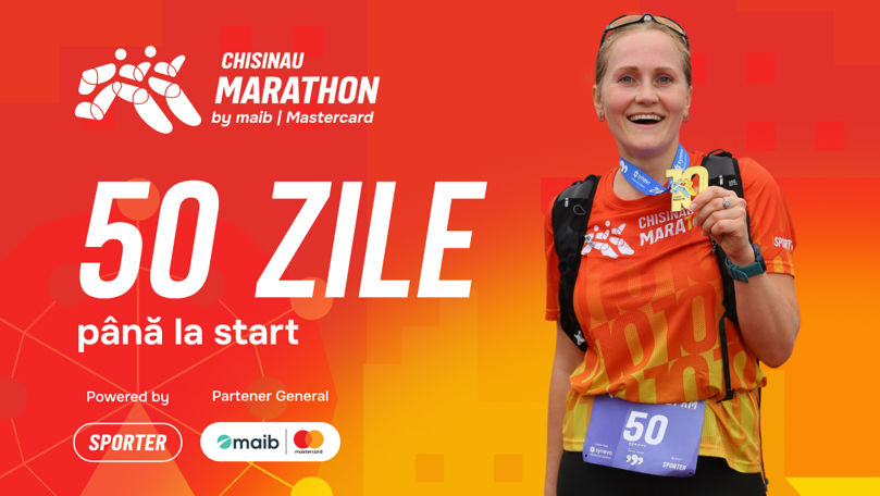 50 de zile până la Chisinau Marathon by maib | Mastercard Ⓟ