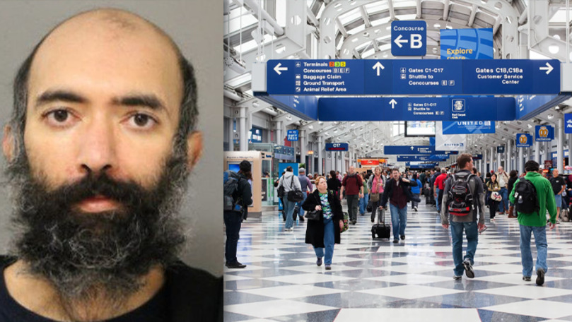 Американец три месяца жил в аэропорту Чикаго из-за боязни пандемии. Фото: Point.md.