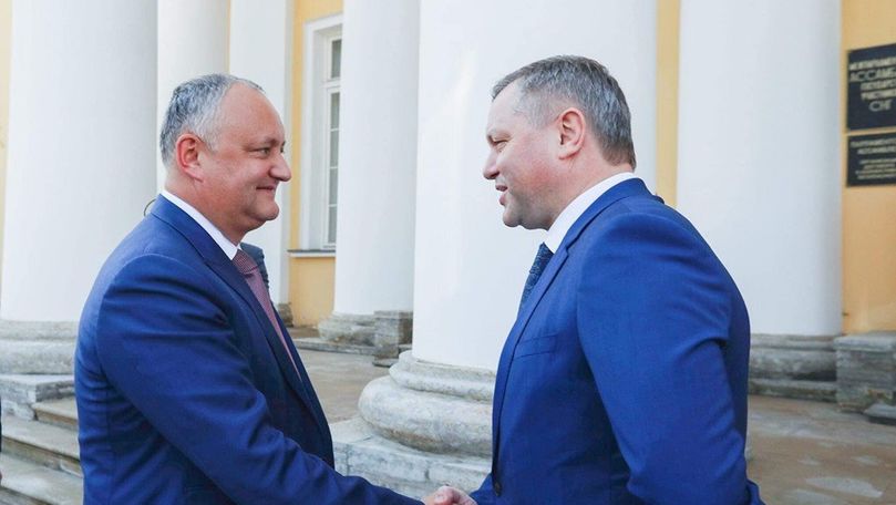 Dodon, în Rusia: Viitorul Guvern va colabora mai bine cu CSI