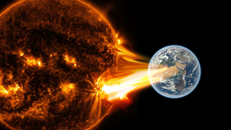 Explozie magnetică puternică în apropiere de suprafața Soarelui