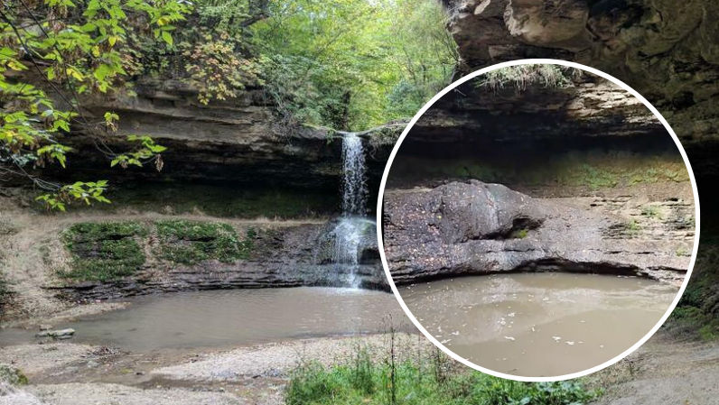 Sergiu Lazarencu: Cascada de la Saharna nu mai curge din cauza secetei