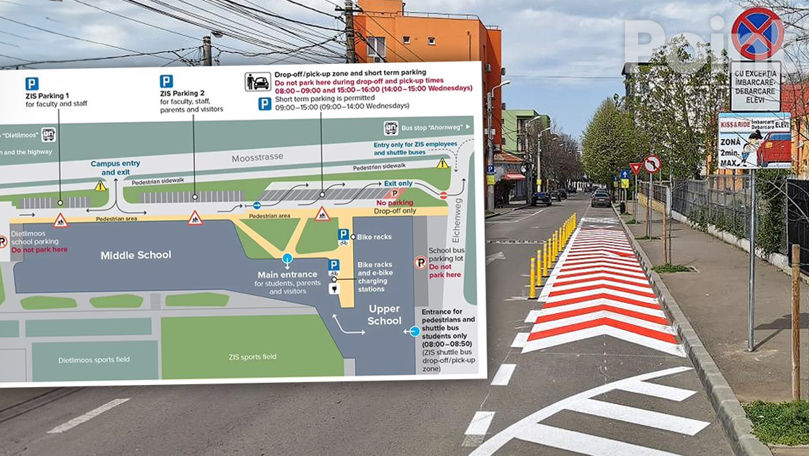 С 2026 года у школ Молдовы начнут обустраивать безопасные зоны высадки детей.