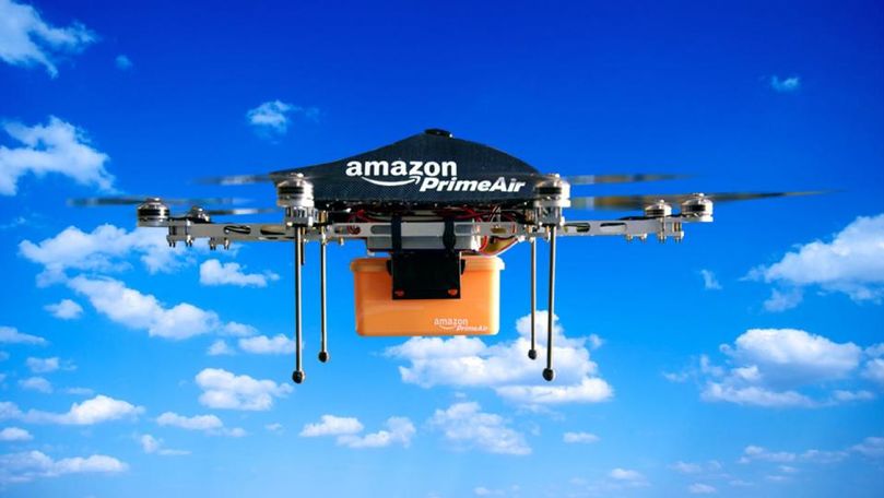 Amazon va începe livrarea coletelor cu ajutorul dronelor în câteva luni