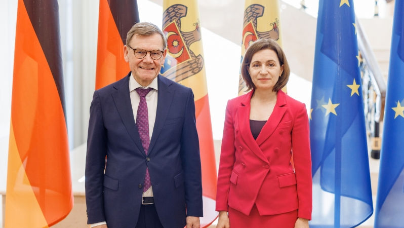 Maia Sandu, discuții cu Johann Wadephul: Germania e un partener-cheie