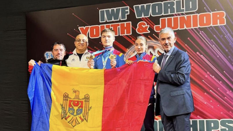 Trei medalii de aur pentru Moldova la Campionatul Mondial de Haltere